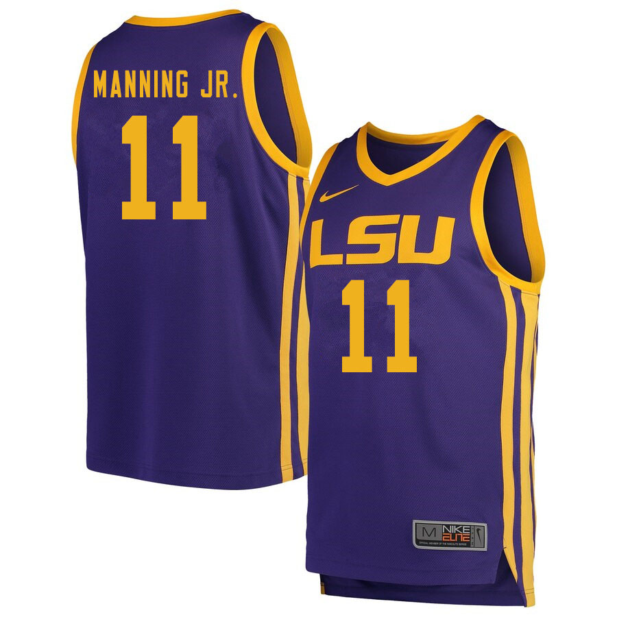 Men #11 Charles Manning Jr. LSU Tigers College Basketball Jersyes Sale-Retro - Click Image to Close
